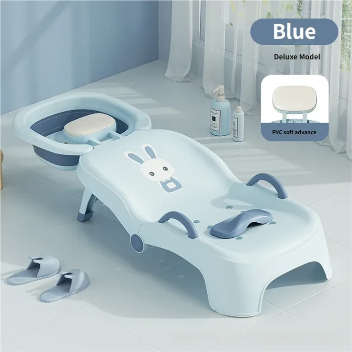 Children's Baby Shampoo Folding Shampoo Chair Home Baby Shampoo Bed