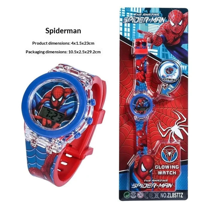 Children's Cartoon Digital Watch with Lights