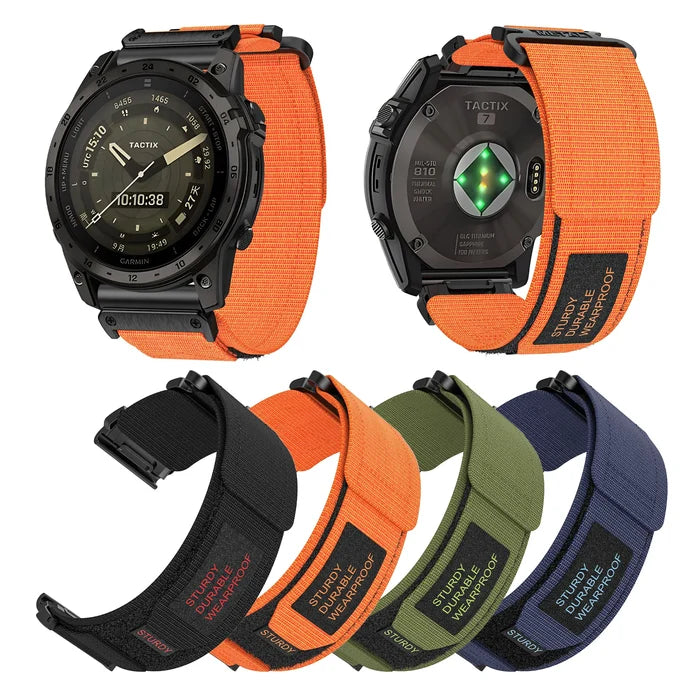 Chungming Outdoor Rugged Woven Nylon Sport Adjustable Watch Band