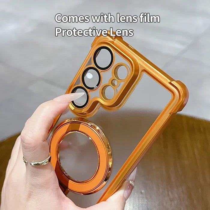 Clear Magnetic Kickstand Case for Galaxy