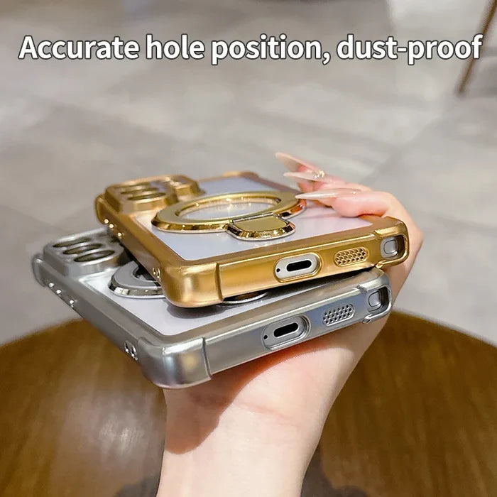 Clear Magnetic Kickstand Case for Galaxy