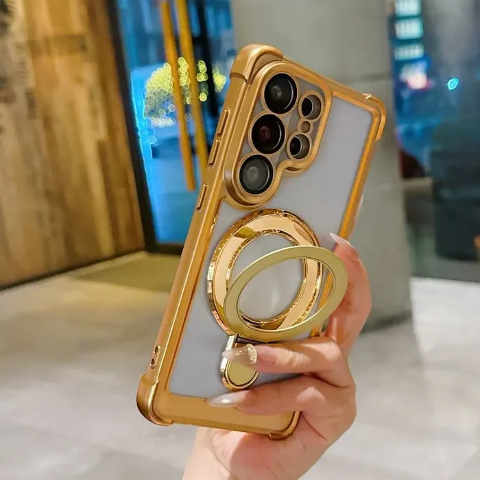 Clear Magnetic Kickstand Case for Galaxy