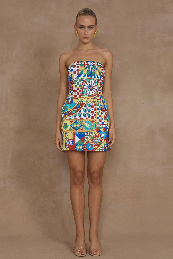 Clementine Mini Dress - Phaedra Print