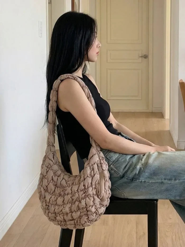 Cloud-style Simple Fashion Shoulder Dumpling Bag