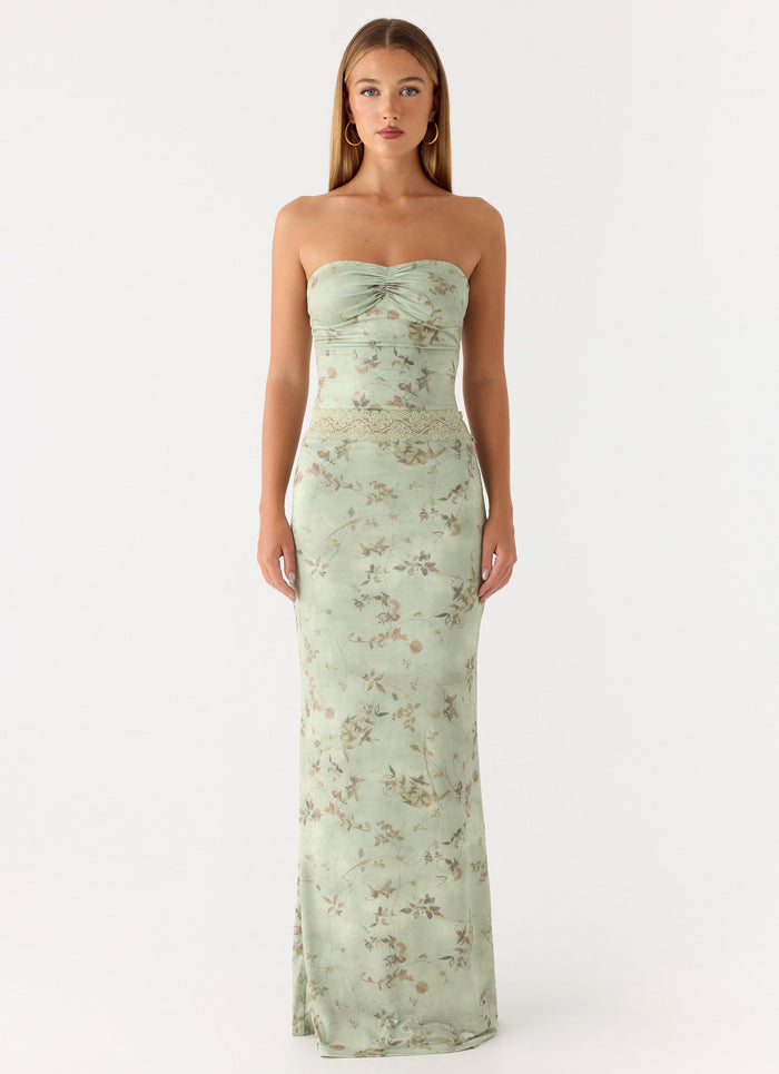 Come Through Maxi Dress - Wispy Fern