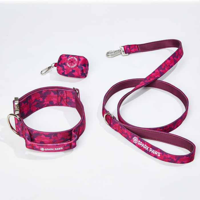 Fuchsia Camo Collar / 2"/5cm / S