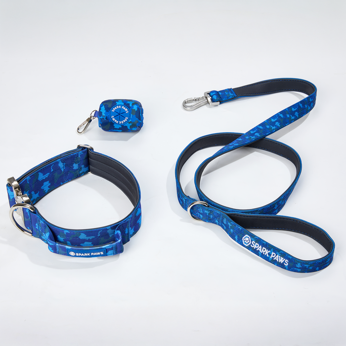 Blue Camo Collar / 2"/5cm / S