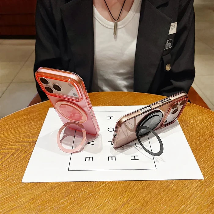Compass Magnetic Stand Phone Case for iPhone