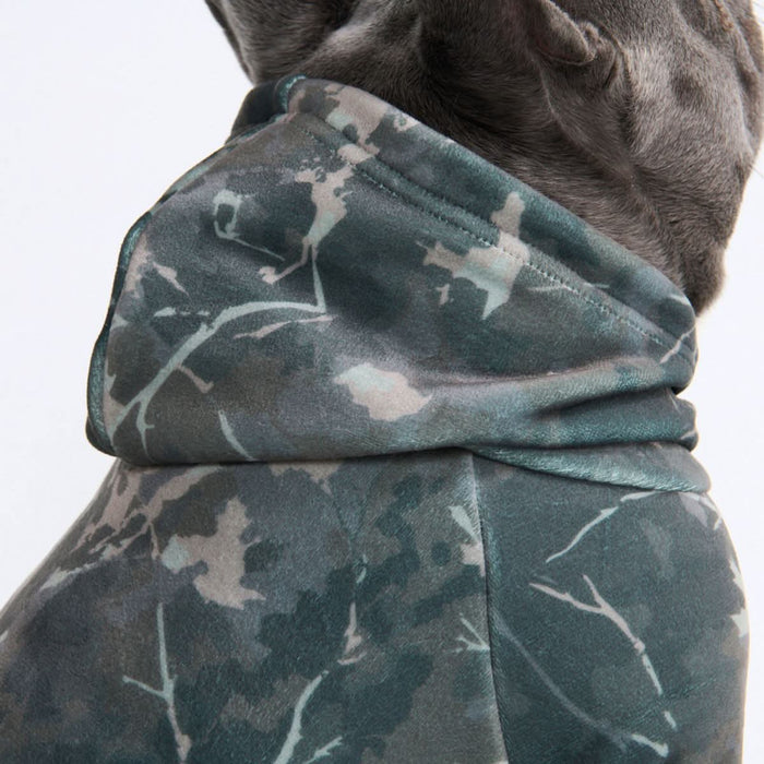 Concrete Wood Dog Hoodie - Timber