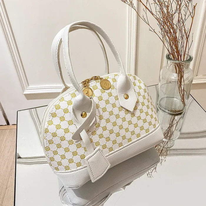 Contrast Color Shell Shape Shoulder Bag Ladies Messenger Crossbody Bags