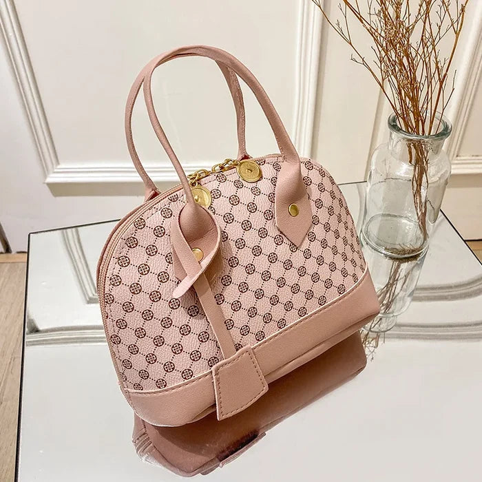 Contrast Color Shell Shape Shoulder Bag Ladies Messenger Crossbody Bags