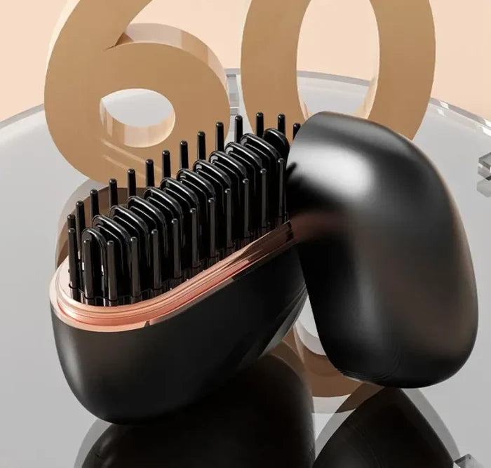 Cordless Mini Straightening Brush - Dual Voltage, USB Charge