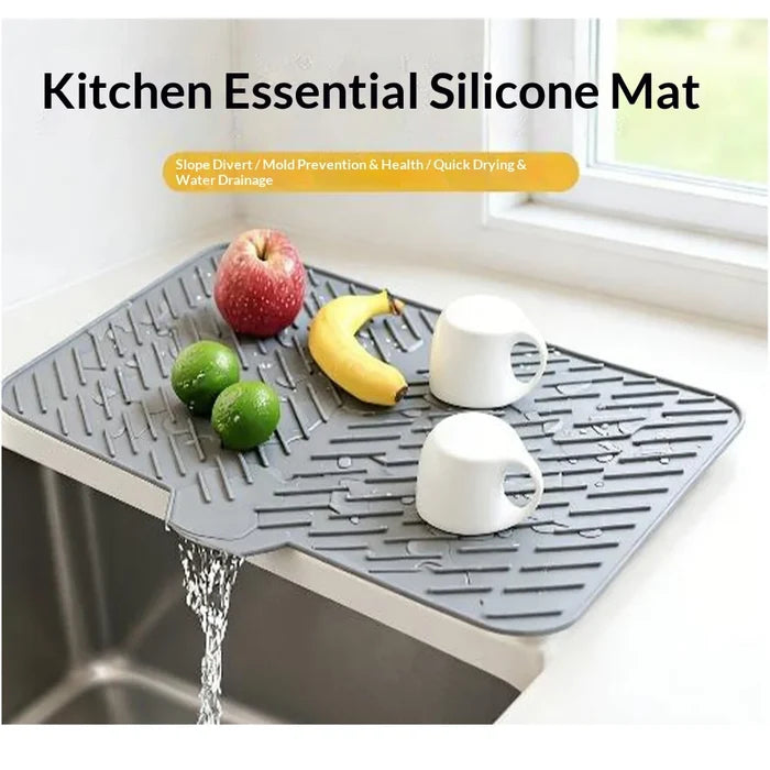 Cross-border Slope Silicone Drainage Mat Sink Countertop Tableware
