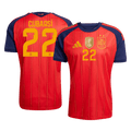 CUBARSí #22 Spain Home Soccer Jersey World Cup 2026