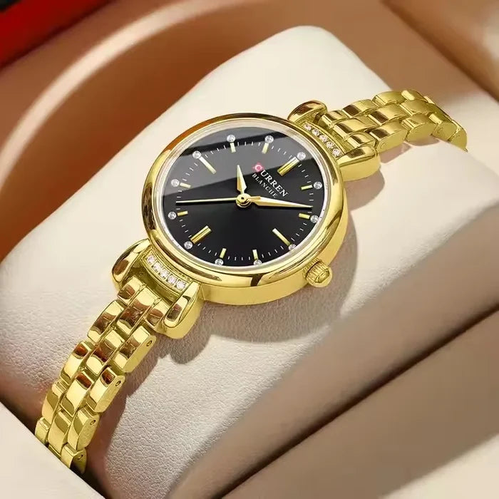 CURREN 9098 Gold Women's Waterproof Quartz Watch