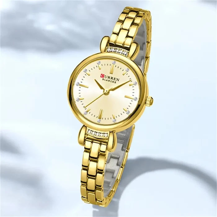 CURREN 9098 Gold Women's Waterproof Quartz Watch