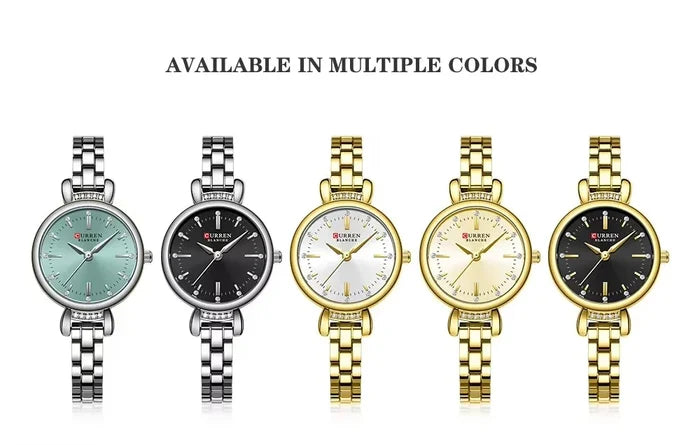 CURREN 9098 Gold Women's Waterproof Quartz Watch