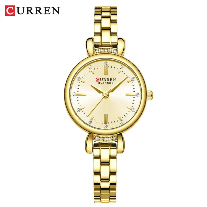 CURREN 9098 Gold Women's Waterproof Quartz Watch