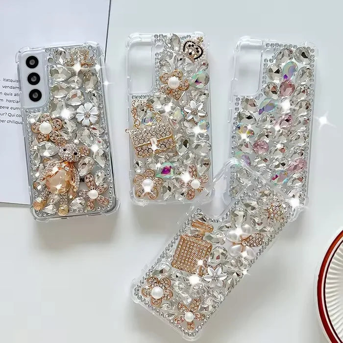 Custom 3D Luxury Glitter Crystal Bling Bling Case for Samsung