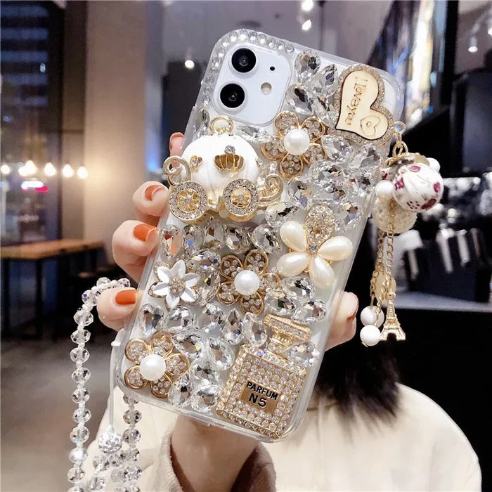 Custom 3D Luxury Glitter Crystal Bling Bling Case for Samsung