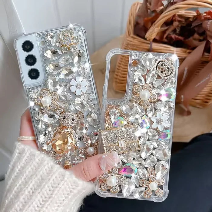 Custom 3D Luxury Glitter Crystal Bling Bling Case for Samsung