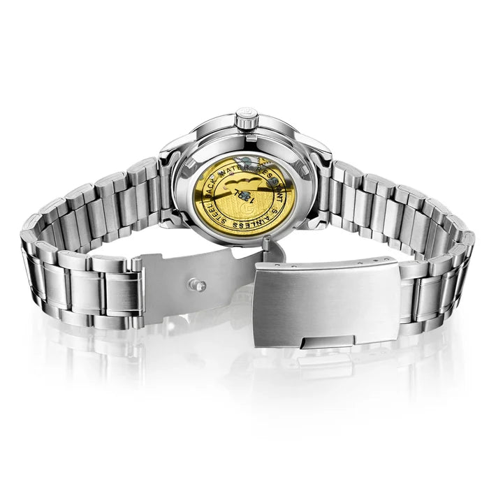 Custom Heart Clover Silver Waterproof Ladies Watch