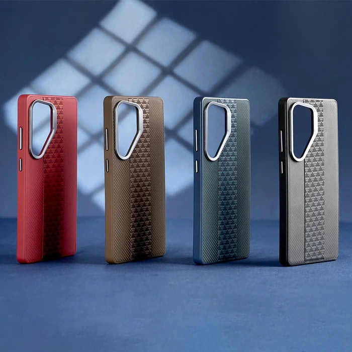 Custom PU Leather Phone Case for Samsung and Iphone Triangular Pattern Case