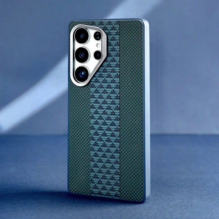 Custom PU Leather Phone Case for Samsung and Iphone Triangular Pattern Case
