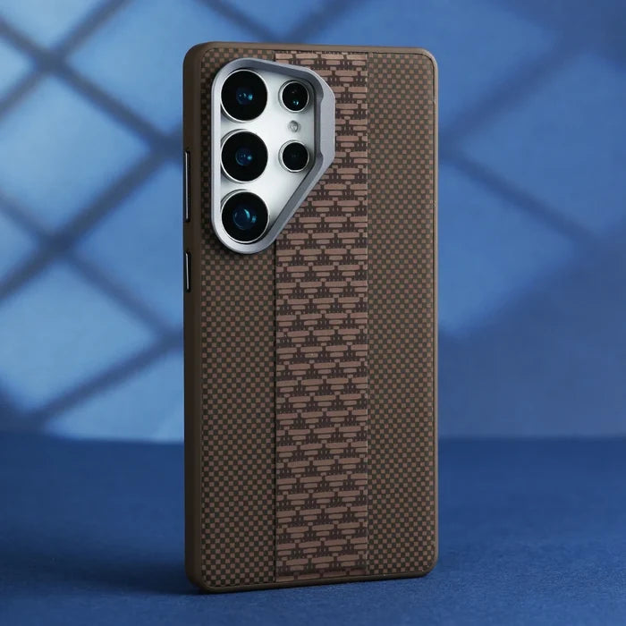 Custom PU Leather Phone Case for Samsung and Iphone Triangular Pattern Case
