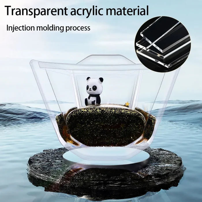 Cute Car Interior Kits Transparent Liquid Sequins Floating Doll