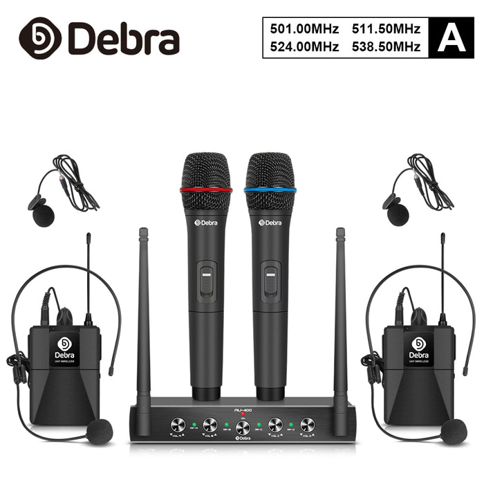 2 Handheld & 2 Bodypack--A: 501/511.5/524/538.5MHz
