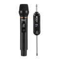 D Debra Wireless Microphone UHF PU-12H Cordless Handheld Dynamic with Rechargeable Receiver and 30 Adjustable Frequency for Karaoke Singing, Wedding, DJ, Party, Speech, Church, Class Use, 200ft