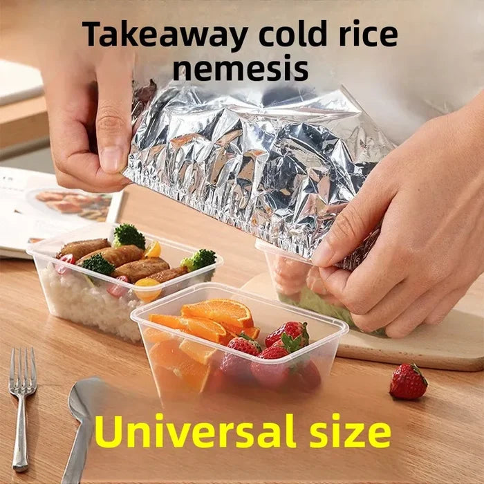 Disposable Aluminum Foil Insulated Metal Camping Food Warmer