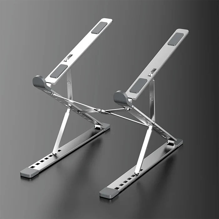 Double 7-Level Adjustable Portable Aluminum Laptop Stand Suitable for