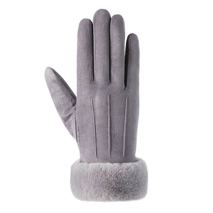 Double Thick Plush Winter Gloves