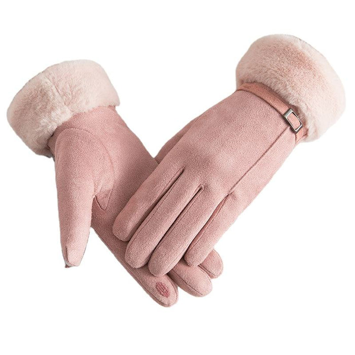 Double Thick Plush Winter Gloves