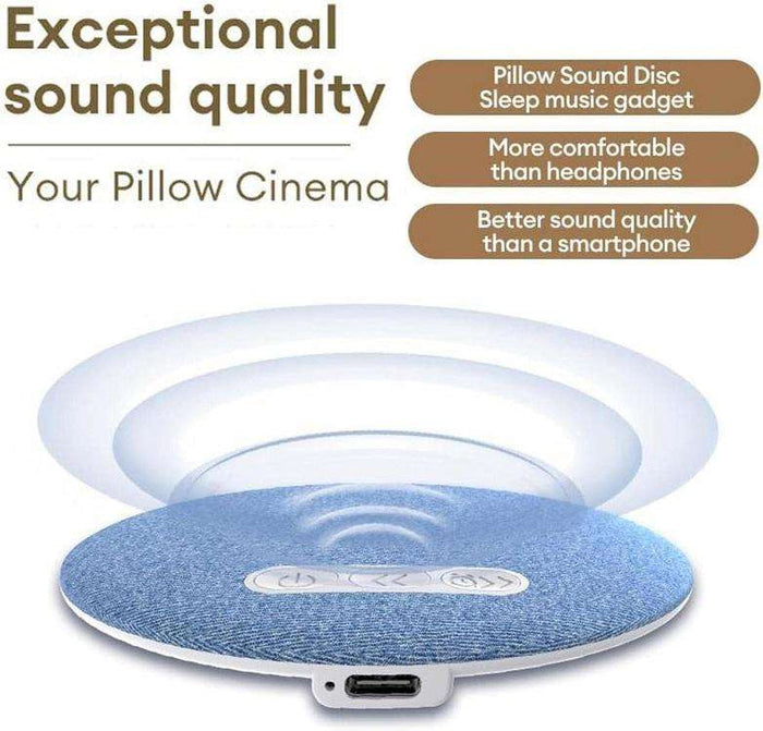 DreamWave Ultrasonic Pillow Speaker – 5W Sleep Aid Audio with USB Type-C