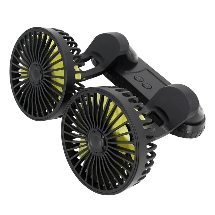 Dual Head Car Cooling Fan USB Adjustable