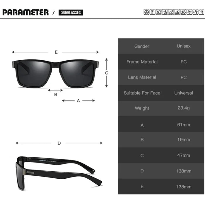 DUBERY Polarized Fishing Sunglasses for Men
