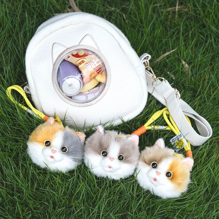 DUPAN 2026 New Cute Cat Head Pendant Backpack Women Large Capacity