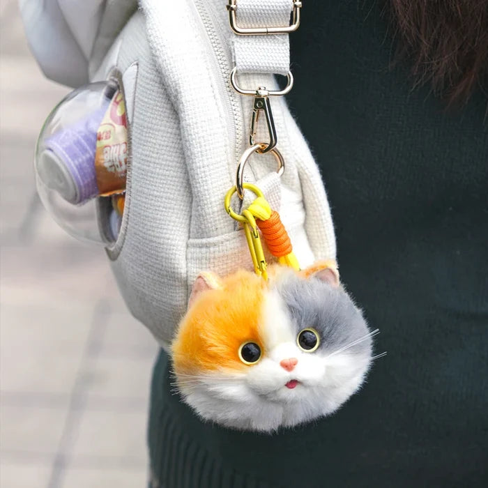 DUPAN 2026 New Cute Cat Head Pendant Backpack Women Large Capacity