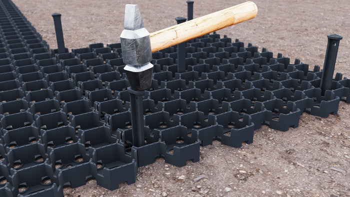EasyPave Pavers with Paver Anchors installation.