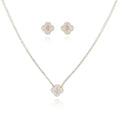 Eco-friendly Clover Zircon Jewelry Set for Women