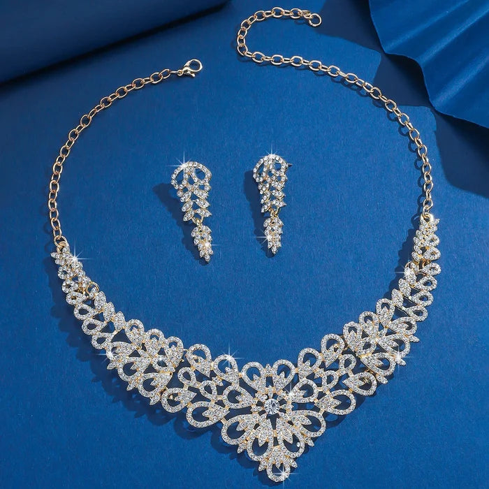 Elegant Diamond Wedding Jewelry Set