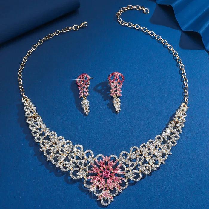 Elegant Diamond Wedding Jewelry Set