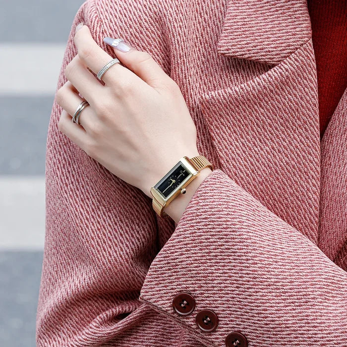 Elegant Gold Ladies' Watch with Narrow Strap