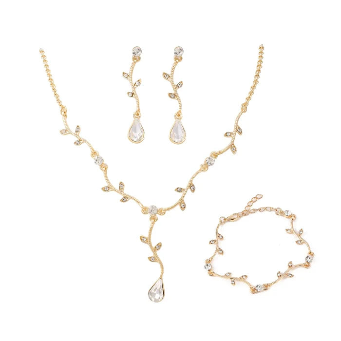 wedding / Gold three-piece set