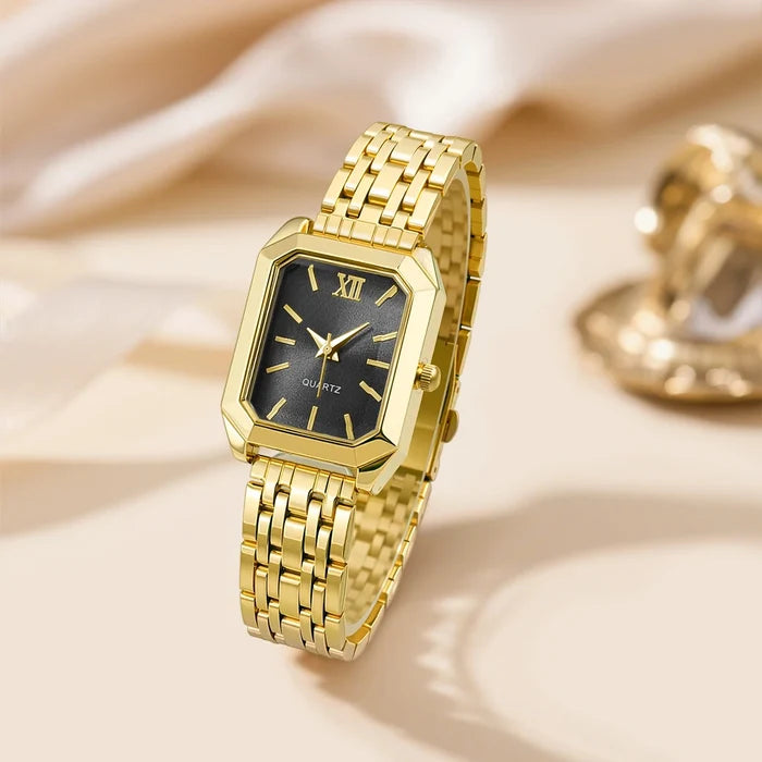 Women fashion watches / Gold black