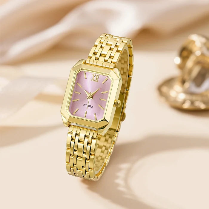 Women fashion watches / Gold pink
