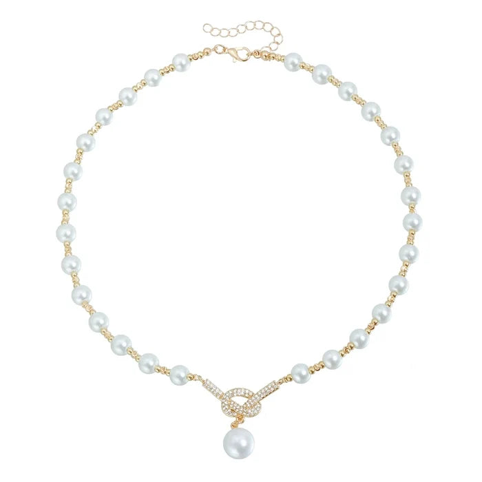 Elegant Imitation Pearl Necklace for Women